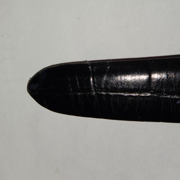 Men's Black Leather Belt - Size 36" - Picture 4 of 6